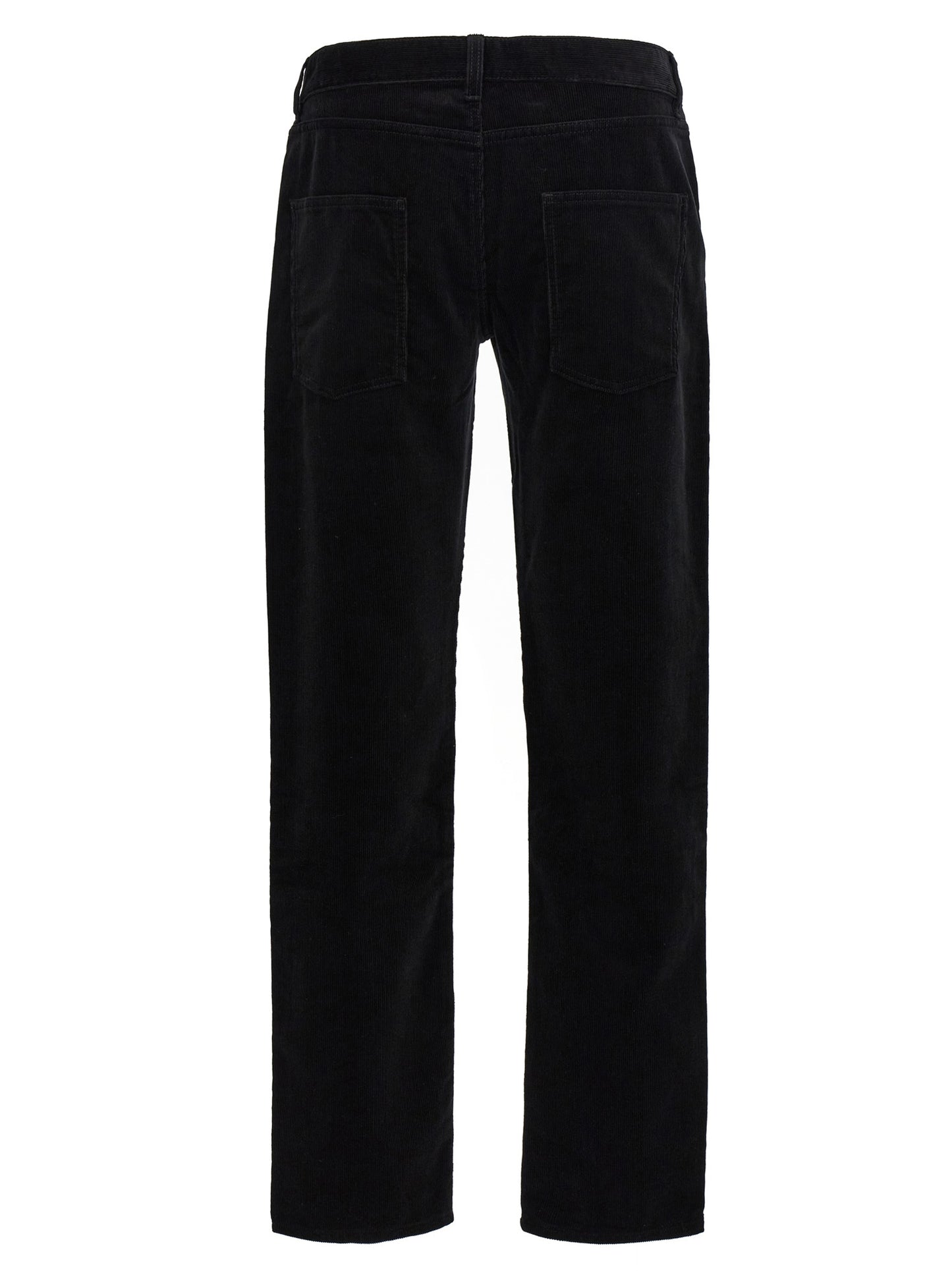 Black Cotton Casual Pants