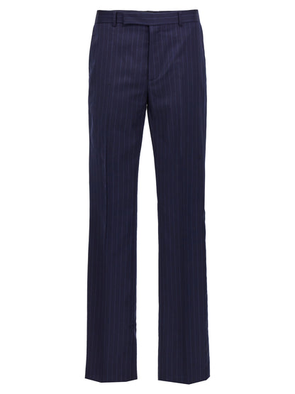 Blue Wool Dress Pants
