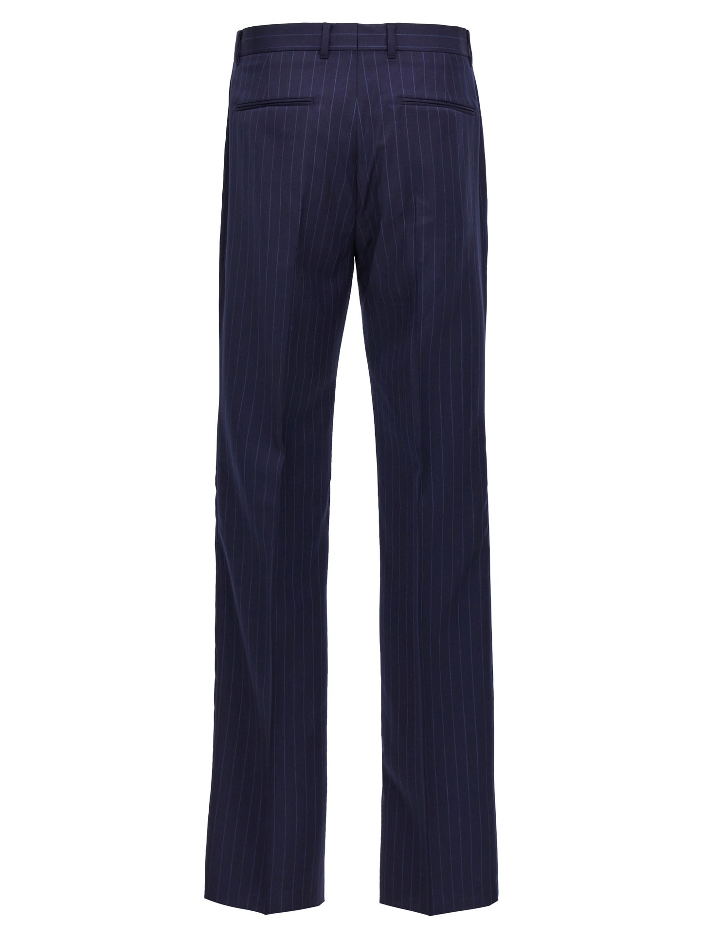 Blue Wool Dress Pants