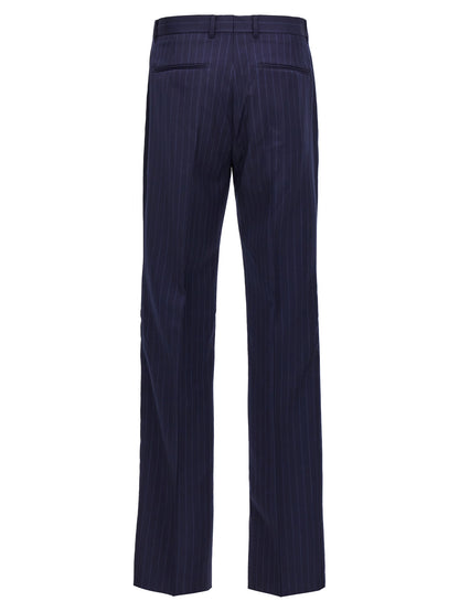 Blue Wool Dress Pants