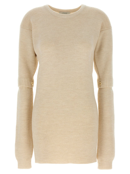 White Acetate Short Dress