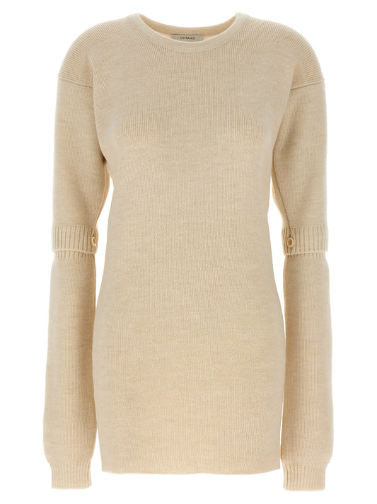 White Acetate Short Dress