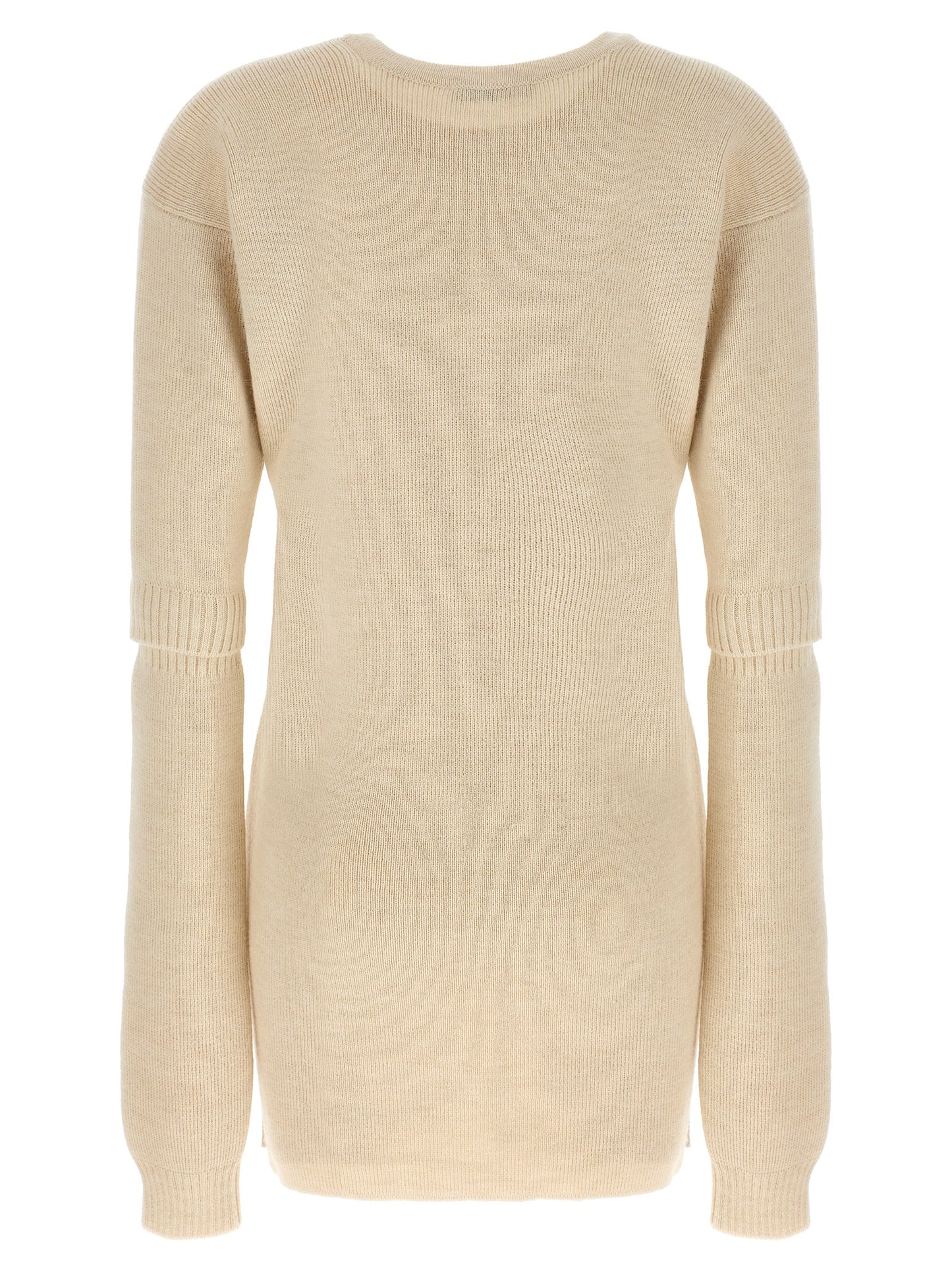 White Acetate Short Dress