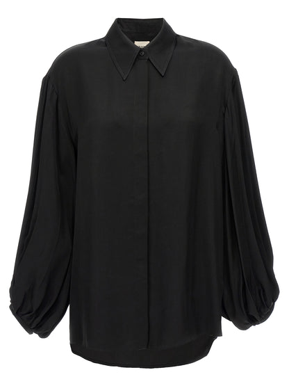 Black Cupro Blouse