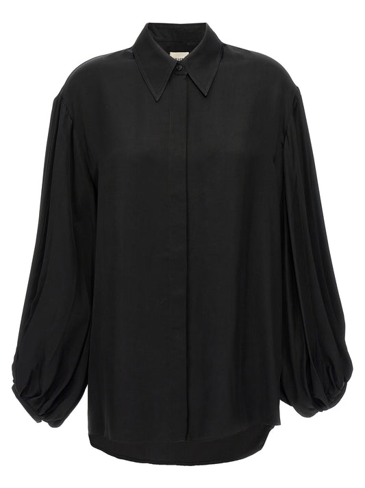 Black Cupro Blouse
