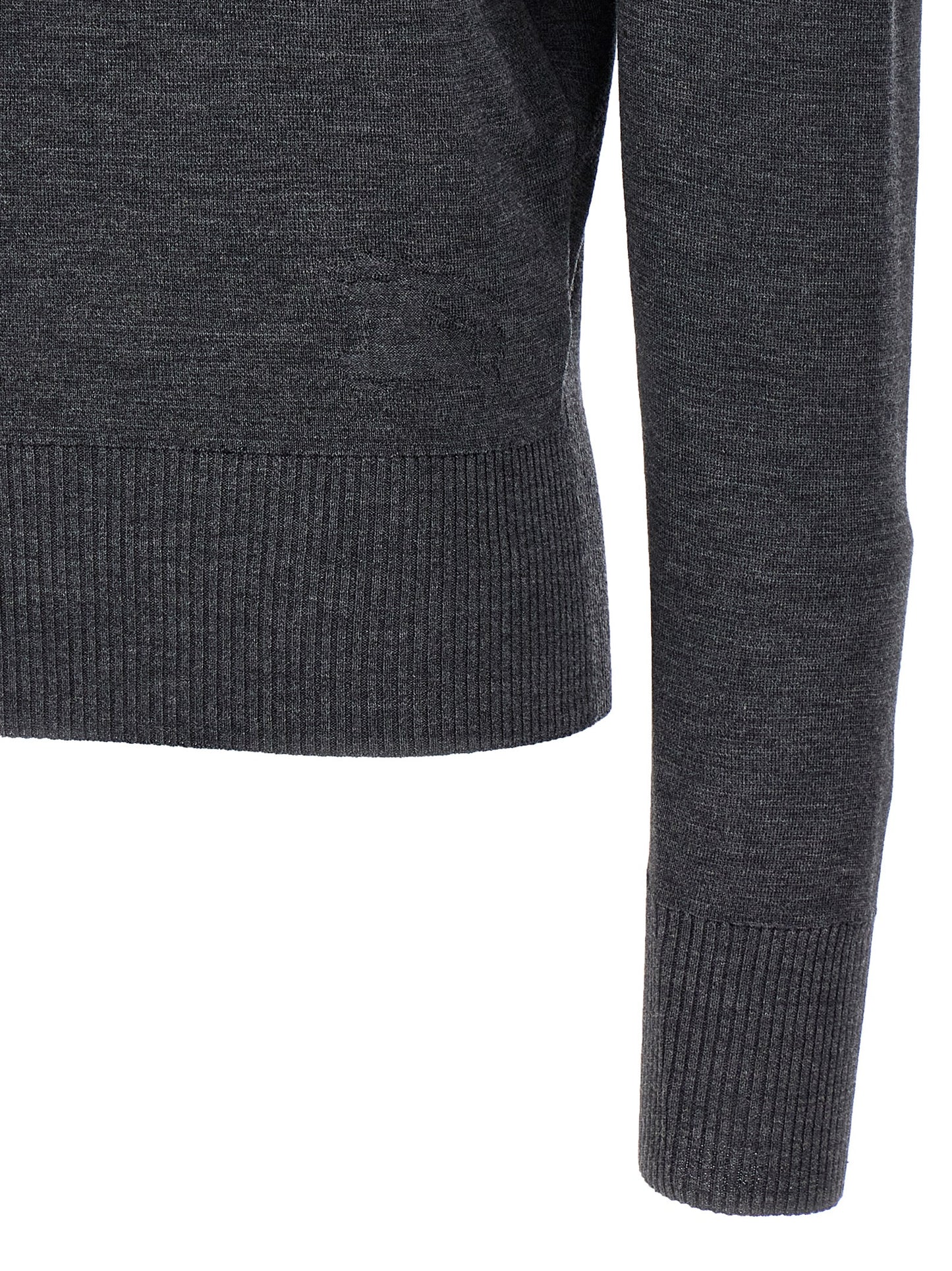 Gray Wool Cardigan