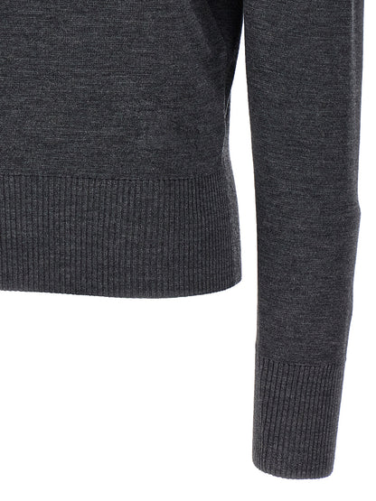 Gray Wool Cardigan