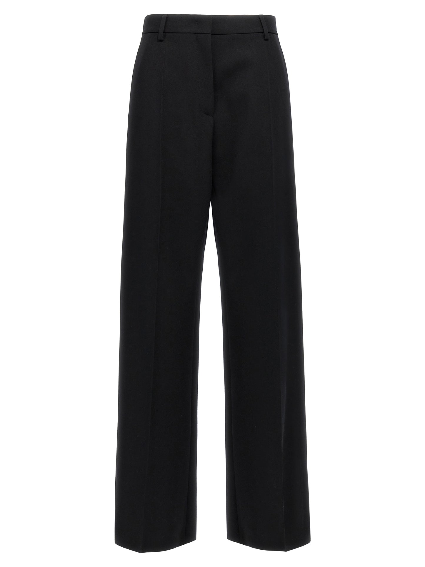 Black Virgin Wool Dress Pants
