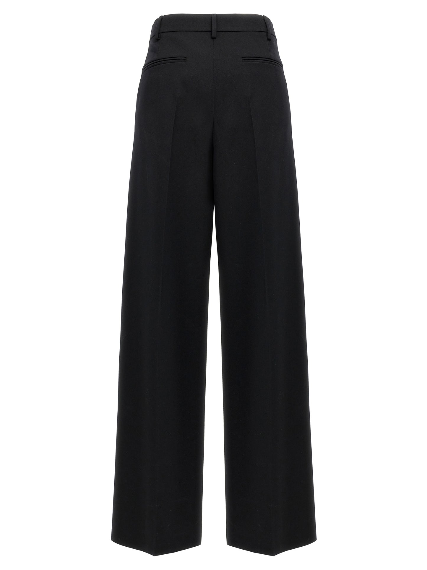 Black Virgin Wool Dress Pants