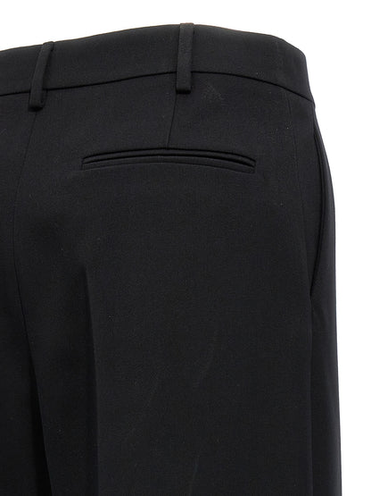 Black Virgin Wool Dress Pants