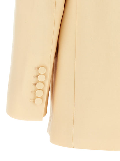 Beige Wool Blazer
