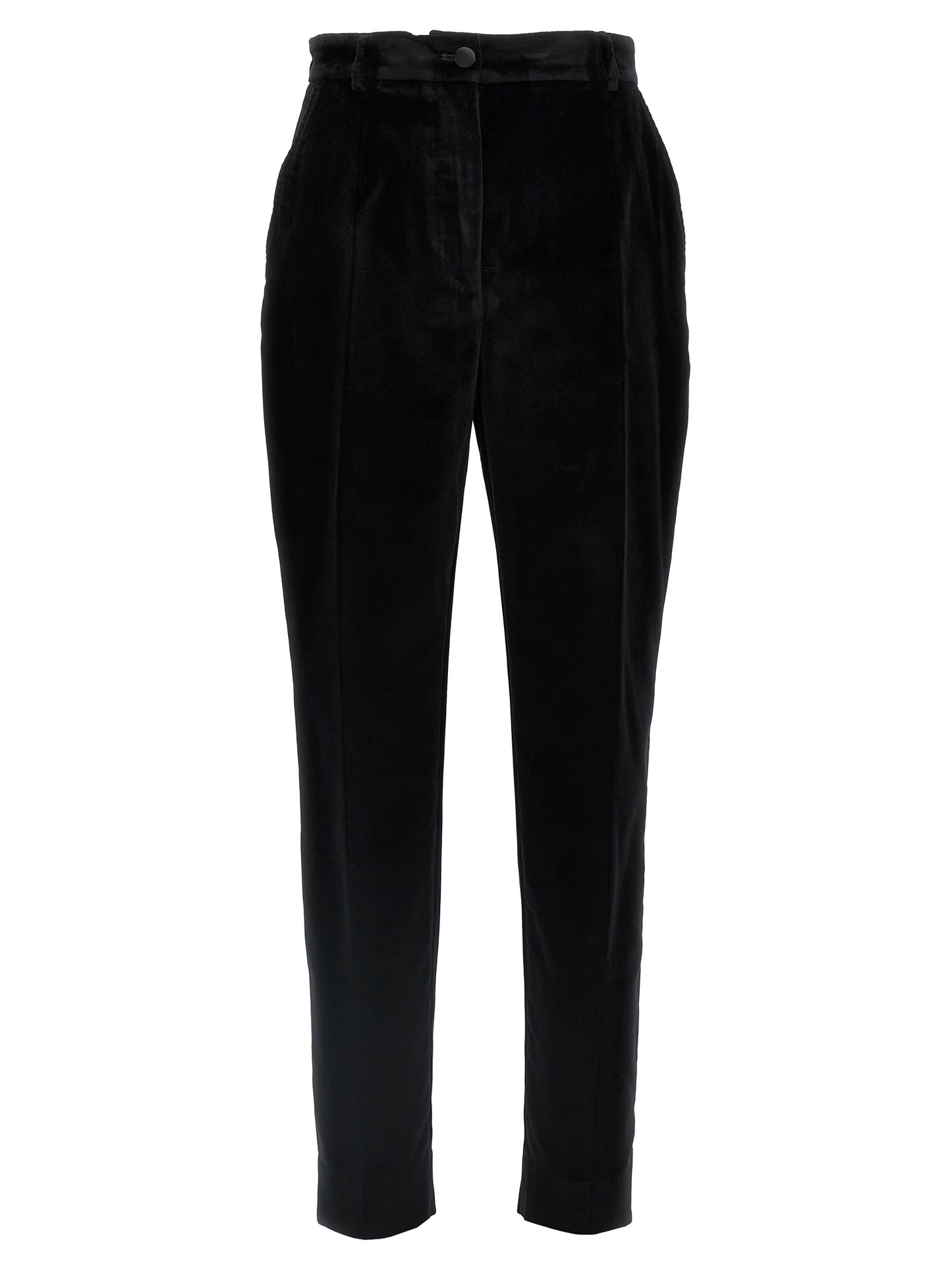 Black Cotton Dress Pants
