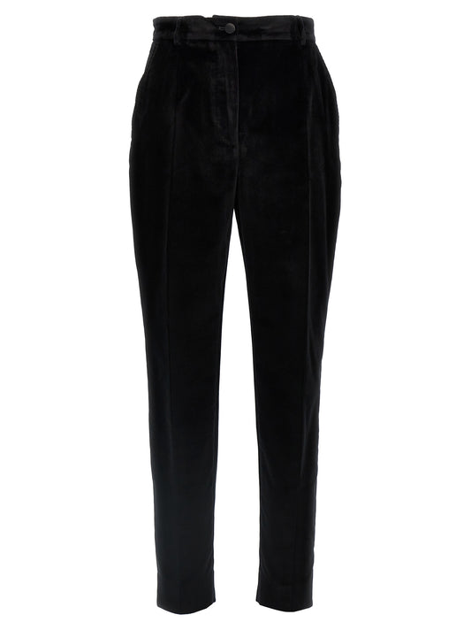Black Cotton Dress Pants