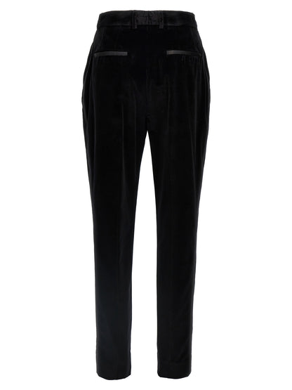 Black Cotton Dress Pants