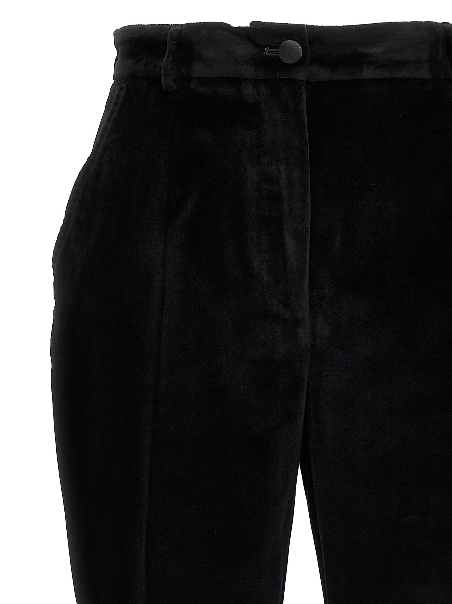 Black Cotton Dress Pants
