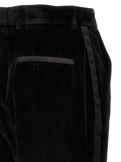 Black Cotton Dress Pants