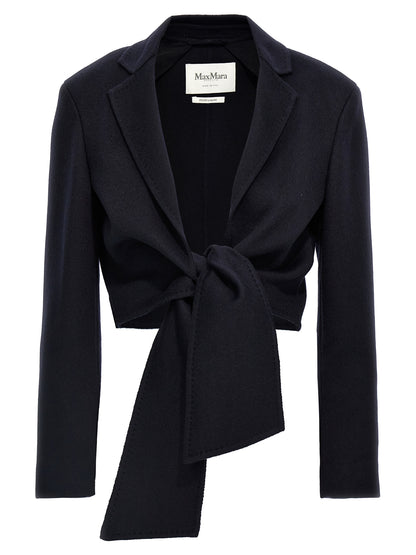Blue Wool Full-Length Jacket