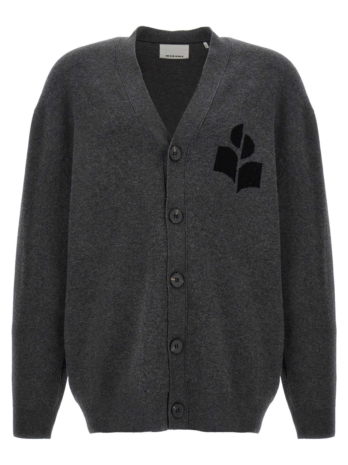 Gray Cotton Cardigan