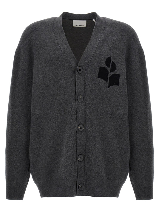 Gray Cotton Cardigan
