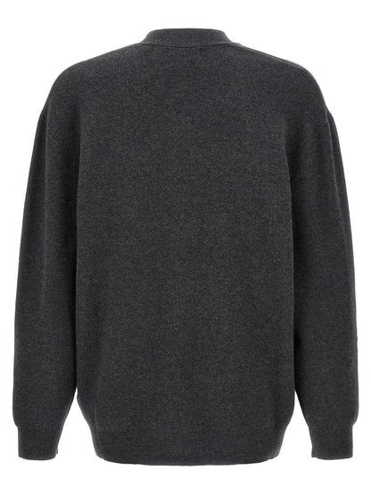 Gray Cotton Cardigan