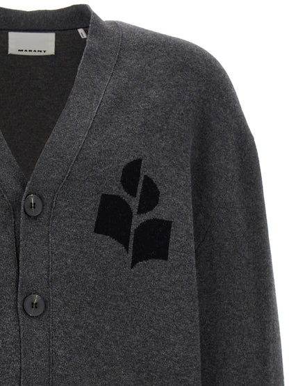 Gray Cotton Cardigan