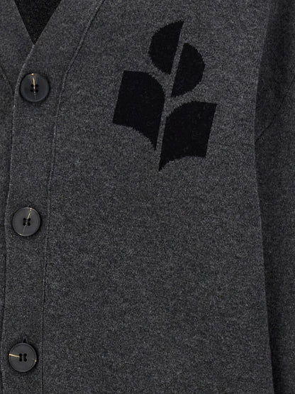 Gray Cotton Cardigan