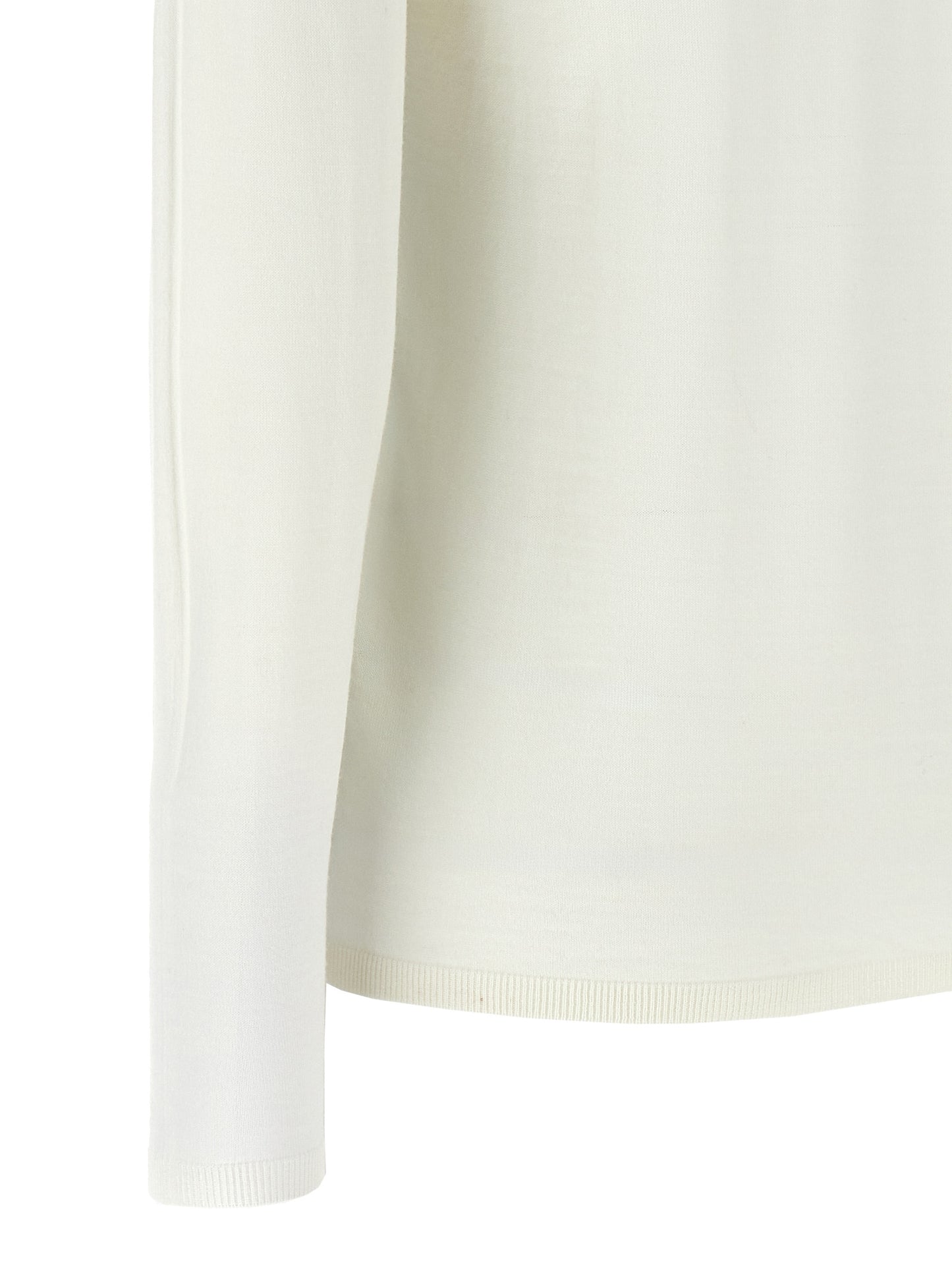 White Virgin Wool Cardigan