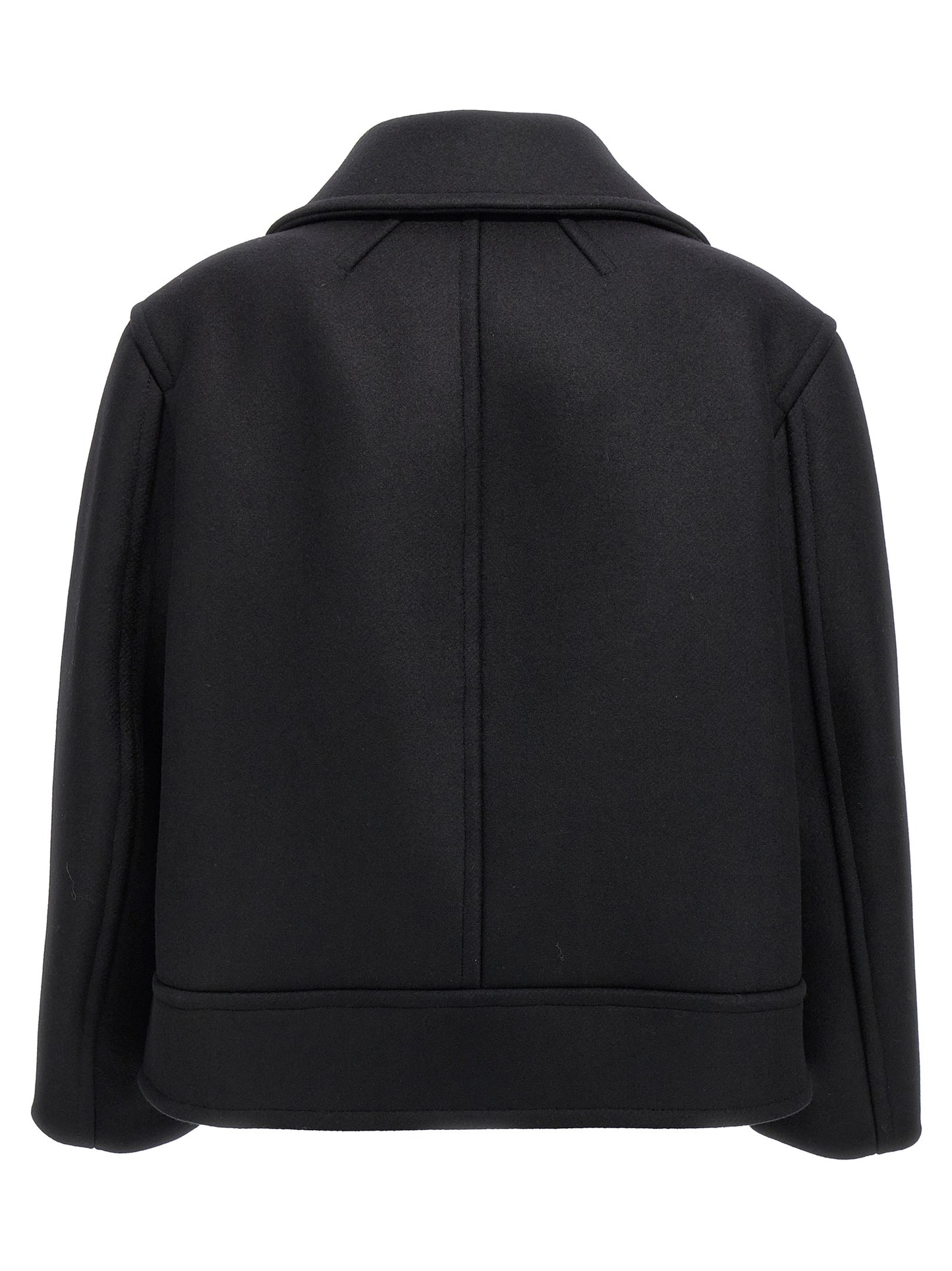 Black Virgin Wool Coat