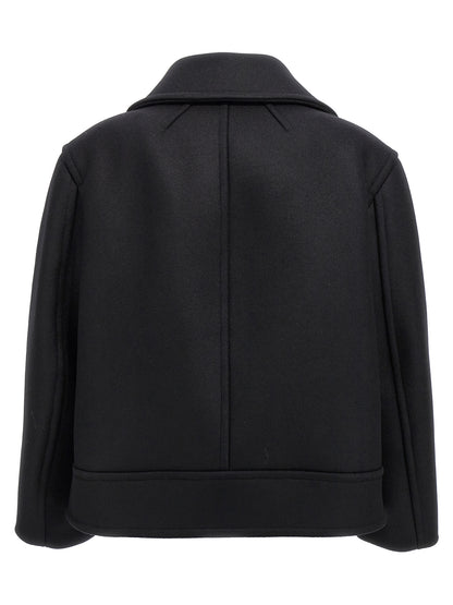 Black Virgin Wool Coat