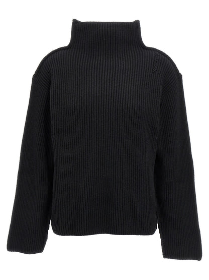 Black Wool Cardigan