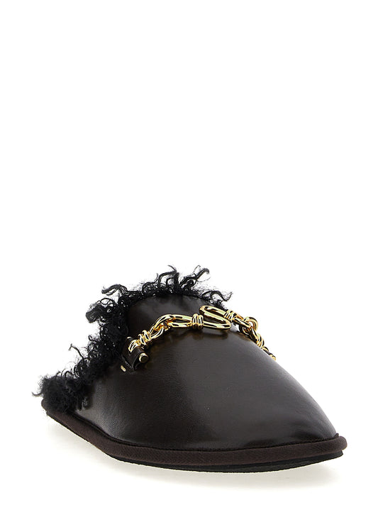 Brown Polyethylene Mules