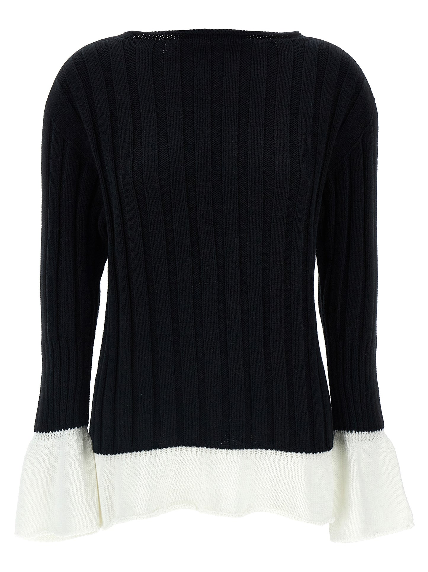 Bicolor Cotton Cardigan