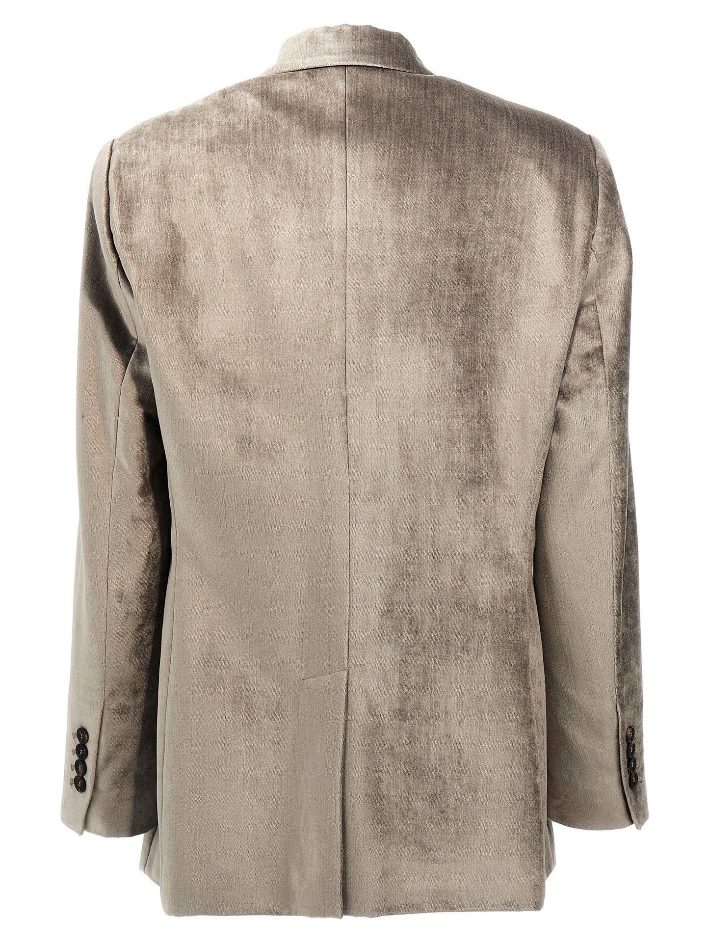 Gray Cotton Blazer
