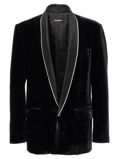 Black Viscose Blazer