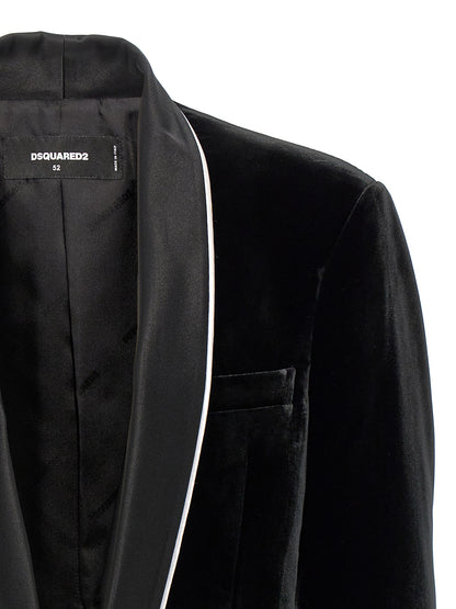 Black Viscose Blazer