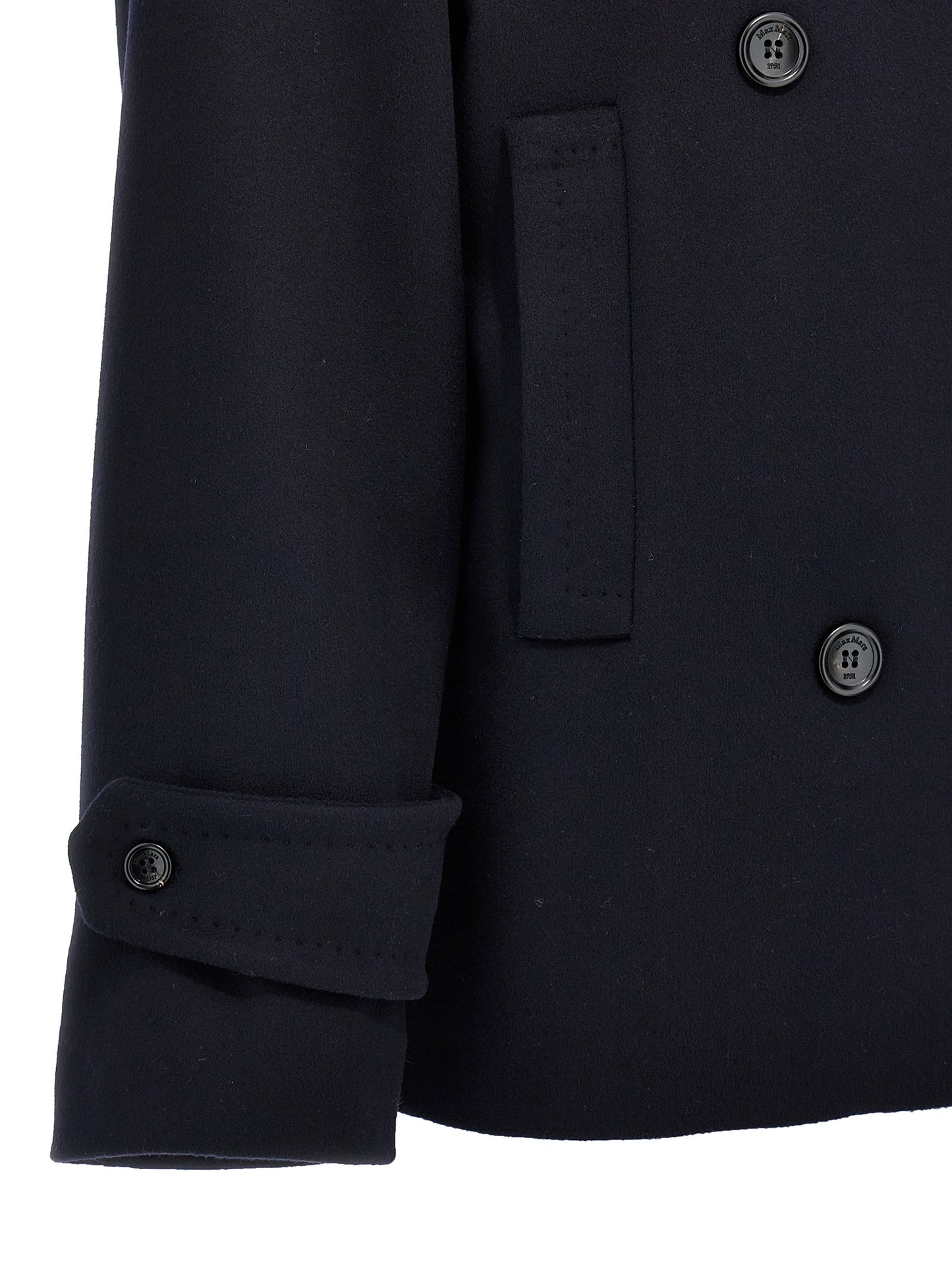 Blue Virgin Wool Coat