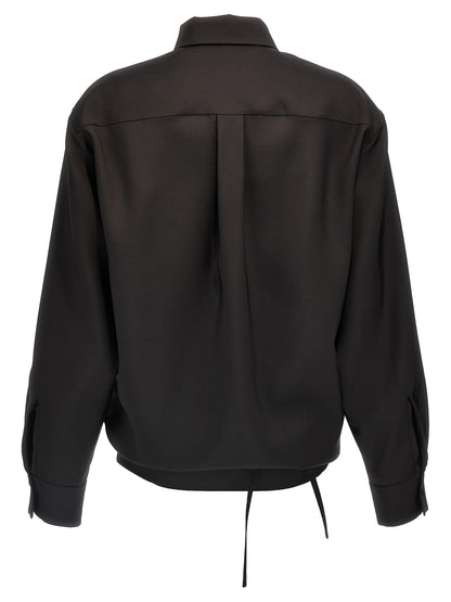 Black Wool Blouse