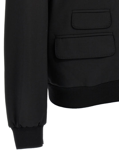 Black Wool Cardigan