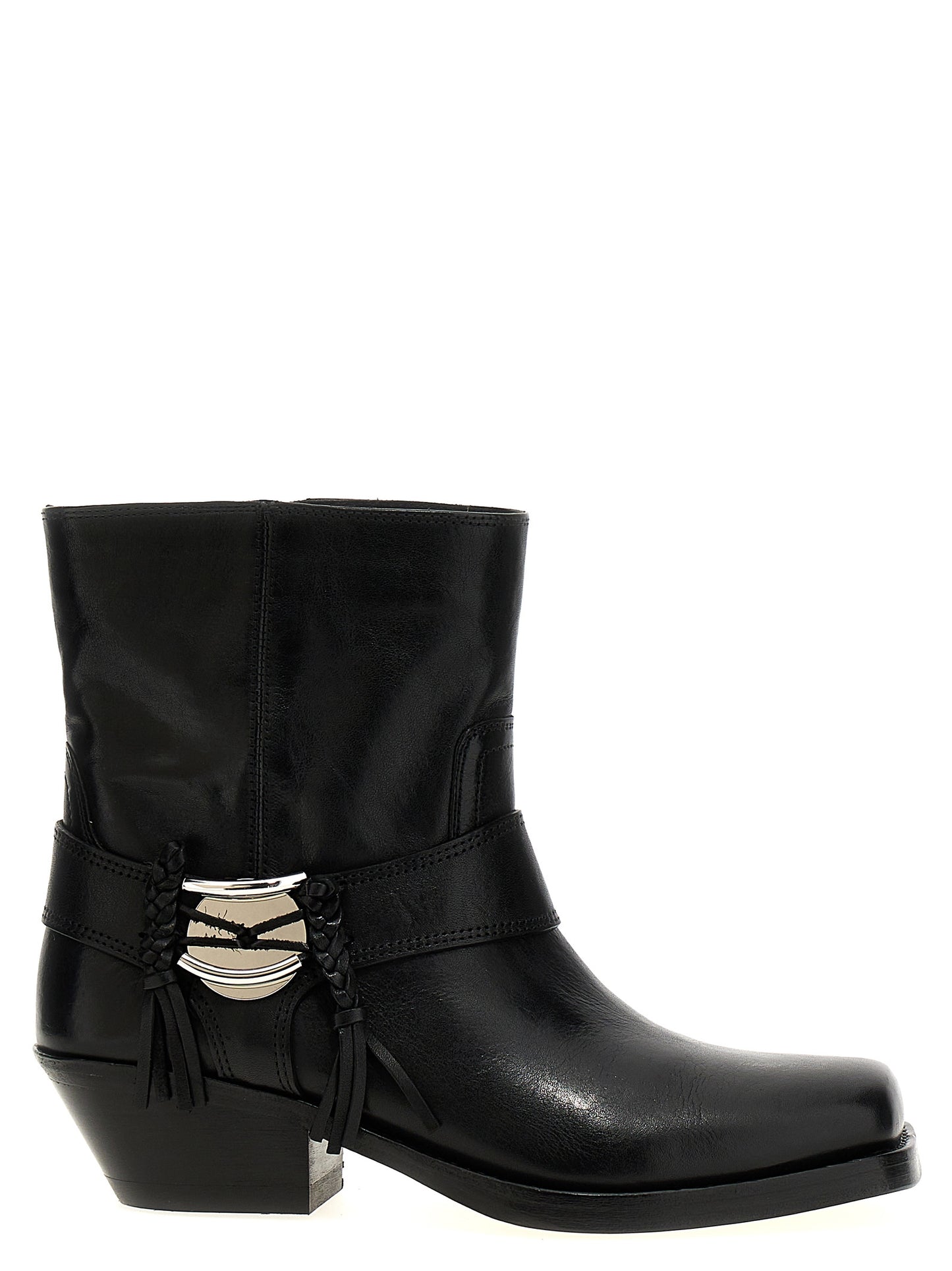 Black Cowhide Chelsea Boots