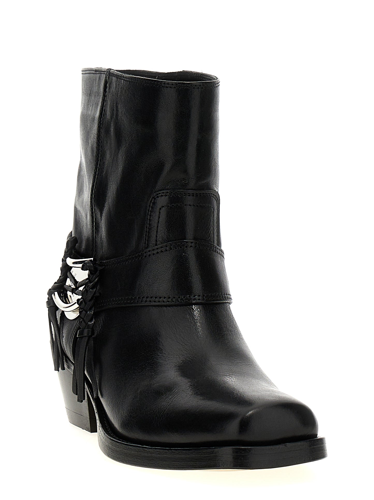 Black Cowhide Chelsea Boots