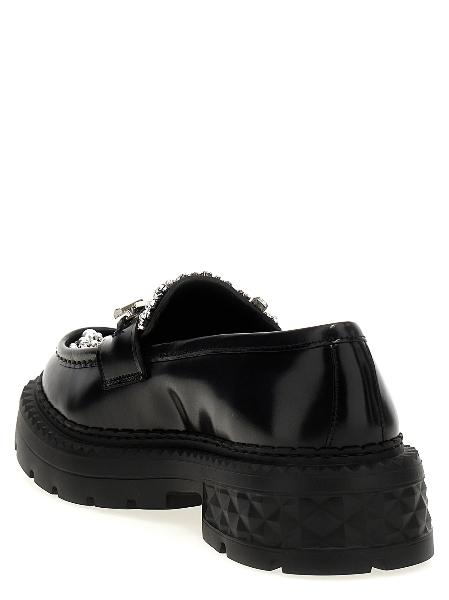 Black Calfskin Slip-On Loafers