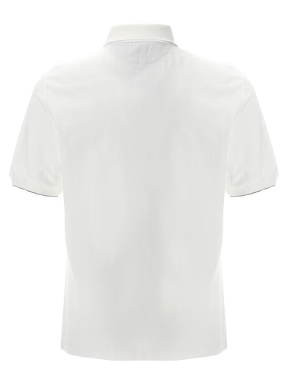 White Cotton Polo Shirt
