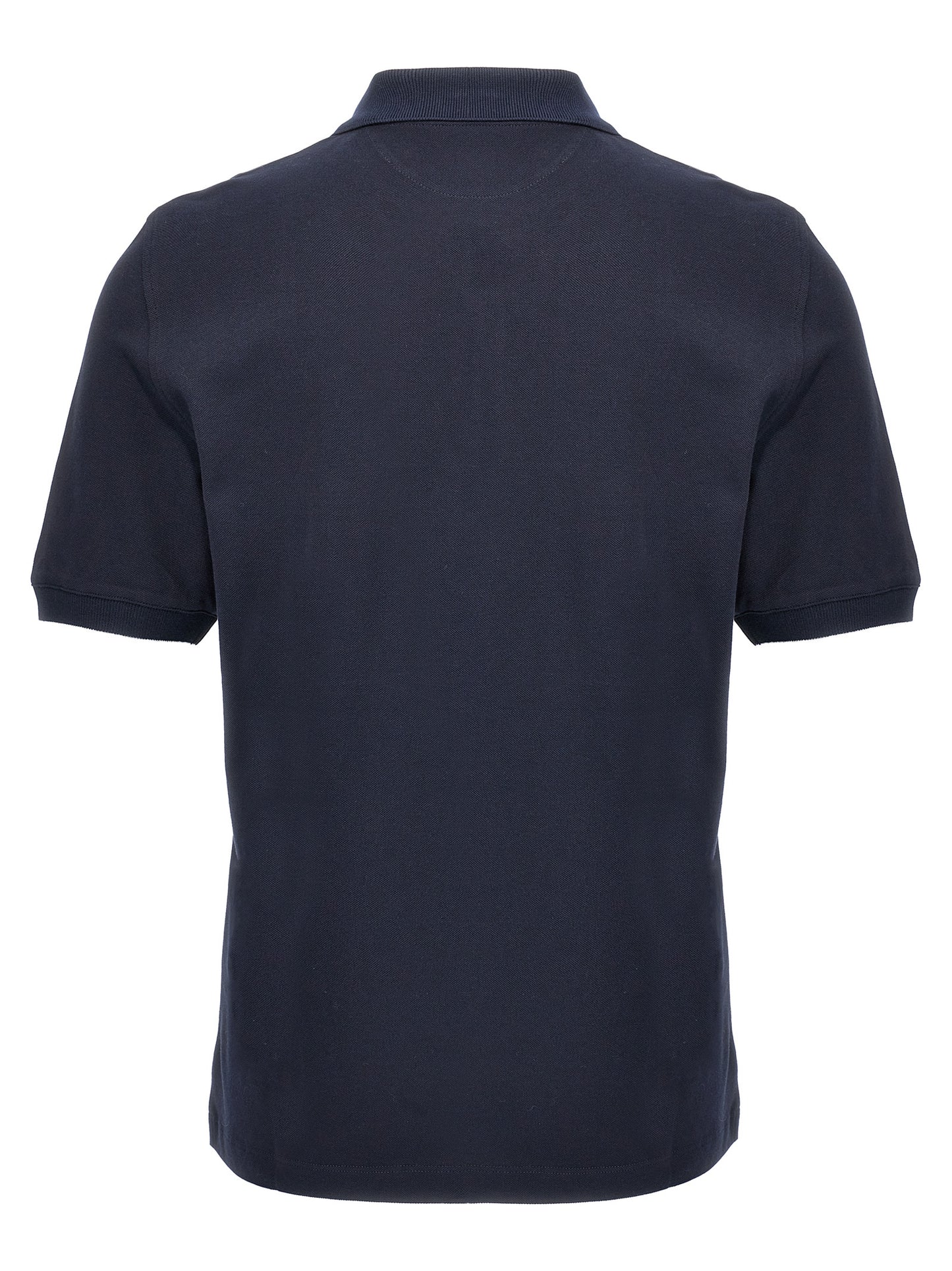 Blue Cotton Polo Shirt