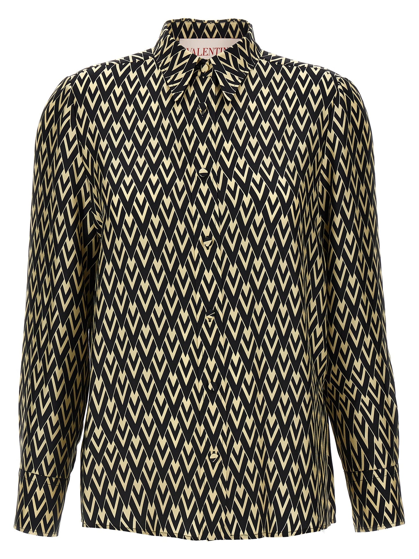 Bicolor Silk Blouse