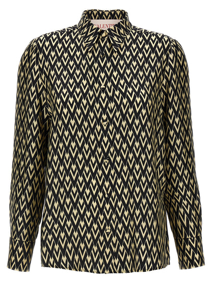 Bicolor Silk Blouse