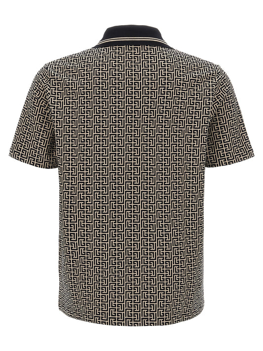 Bicolor Cotton Polo Shirt