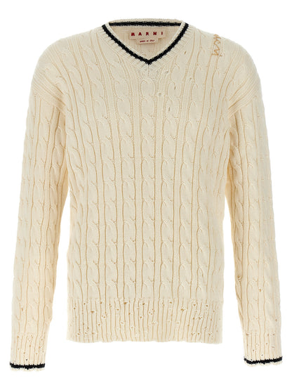 White Cotton Cardigan