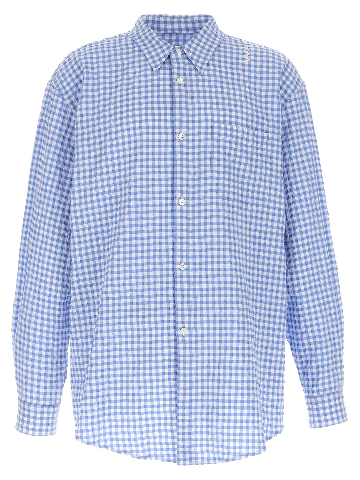 Blue Polyamide Blouse