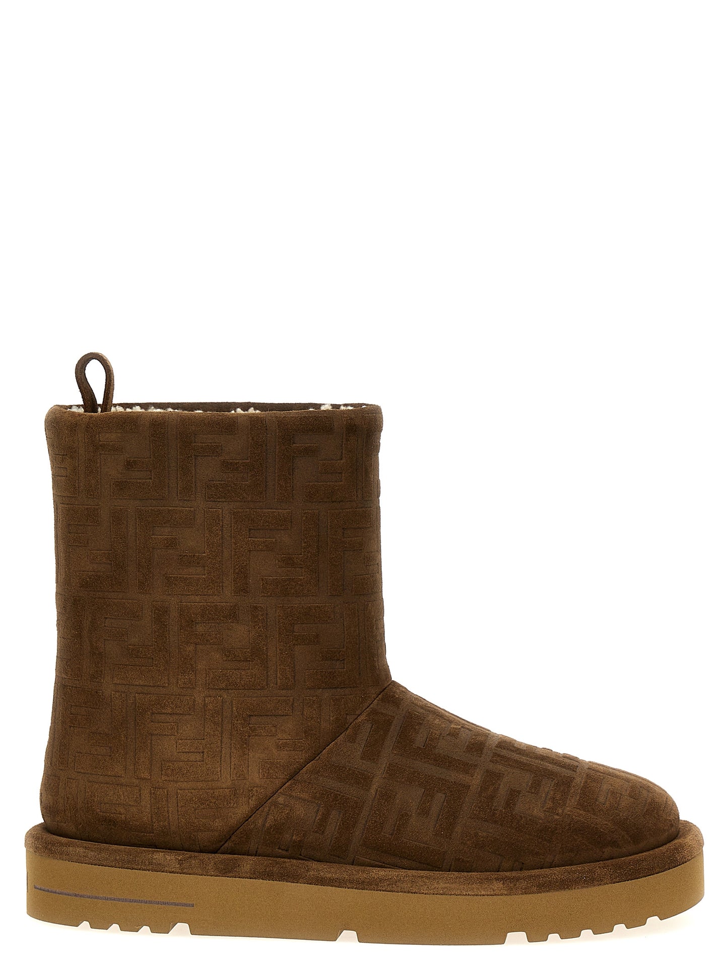 Brown Calf Leather Bos Taurus Ankle Boots