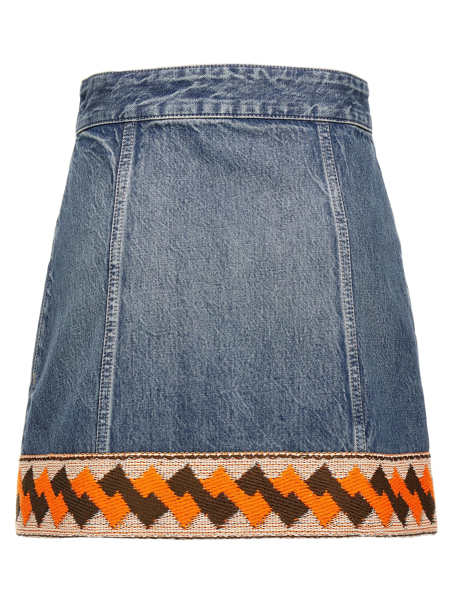 Multicolor Cotton Long Skirt